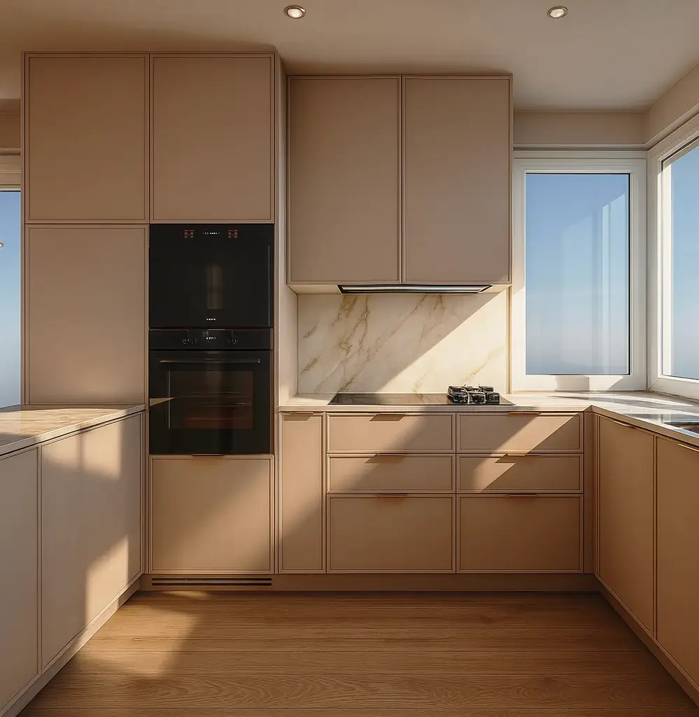 Sypialnia w stylu skandynawskim - dom Ślichowice, Kielce